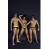CandyMan String Police avec menottes Noir